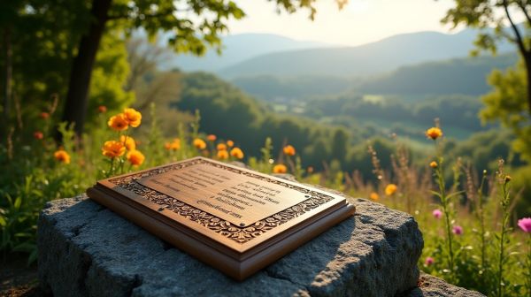 Personnalisez votre plaque funéraire pour un hommage unique